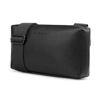 Bugatti Henry Belt Bag - Black-Made of pebble synthetic leather 