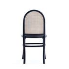 Manhattan Comfort Paragon 17.52" Industry Chic Upholstered Dining Chair - Black and Grey - Set of 4-Seat Height Measures: 19.29 in. With Weight Capacity of 275 lb