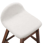 Modway Juno Wood Counter Stool - Ivory Fabric - Set of 2-9