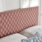 Modway Angela Performance Velvet King Headboard - Dusty Rose-Performance Velvet Upholstery