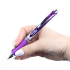 Pentel EnerGel Retractable Gel Roller - 0.7mm - Violet Pen & Refill Set-Set