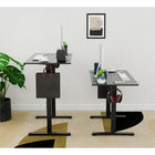 ShoppingAll Height Adjustable Electric Standing Desk with Splice 48 x 24 Inch Tabletop Board - Black-8