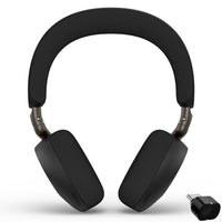Jabra Evolve3 75 UC USB-C - Black-A built‑in rechargeable battery provides up to 22 hours of talk time or 110 hours of music, with rapid charging that delivers up to 5 hours of use from just 5 minutes of charging