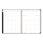 AT-A-GLANCE 2026-2027 Signature Weekly/Monthly Academic Planner - 11" H x 8-3/8" W - Black - Bilingual-Page size: 11" H x 8-3/8" W