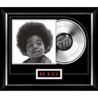 Notorious BIG Ready to Die Music Cover with Silver Vinyl - Framed Print - 28" x 24"-Premium music memorabilia