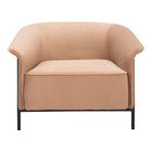 Zuo Burry Accent Chair - Tan-Comfy and durable polyester fabric