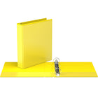 Davis Group Easyview Premium Binder - Round Ring - Customizable - 1.5" - Yellow - 6 Pack-1.5"