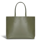 Champs Onyx Leather Open Tote - Khaki-CHAMPS Onyx Collection Open Tote