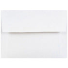 JAM Paper A2 Invitation Envelopes w/ Moistenable Glue - Bright White - 4 3/8" x 5 3/4" - 50 Pack-Perfect for all occasions: if you’re looking for an envelope for pregnancy announcements, rsvps, thank-you cards, save the dates, baby shower or wedding invitations, holiday cards, and more, our a2 lux paper envelopes are an excellent option. these square flap envelopes are also perfect for direct mail, letters, postcards, and half-folded paper, so you can depend on them for mailing needs.
