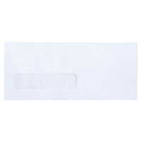Staples Window Envelopes - FSC Certified - #10 - Open Side - 24lb White Wove 4-1/8" x 9-1/2" - Box of 500-#10 Window Envelopes