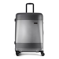Bugatti Nashville 25.6" Hardside Check-in Luggage - Charcoal-Charcoal and recycled PET (Polyethylene Terephthalate)