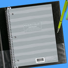 1-Subject Notebook - 10-1/2" H x 8" W - 200 Pages - Assorted Colour-College Ruled Pages: Clean, evenly spaced college ruling supports neat, efficient handwriting—perfect for students and professionals. 