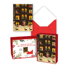 Pierre Belvedere Holiday Cards Set with Envelopes - Holiday Windows - 6" x 4.5" - English - 20 Pack-Blank interiors for personalized greetings