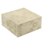 Modway Cosmos 36" Square Burl Wood Coffee Table - Bleached Burl-Easy Upkeep