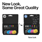 HP 936 Ink Cartridge - Standard Yield - Cyan, Magenta, Yellow, Black - 4 Pack-Up to twice as many prints with Original HP ink compared to non-HP ink