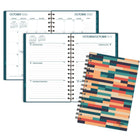 Mead 2027 Small Weekly/ Monthly Planner - 8-1/2" x 6" - Fragment - Bilingual-Twin coil binding