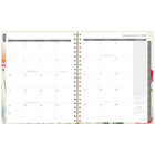 Cambridge 2027 Large Weekly/Monthly Planner - 11-¼" H x 9" W - Garden - Bilingual-Durable water-resistant clear poly cover