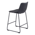 Zuo Smart Counter Stool - Black - Set of 2-6