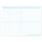 Ashley Productions Smart Poly PosterMat Pals Space Savers - 13" x 9-1/2" - 1/2" grid Blocks 468 Blocks - 10 Pack-Use with dry erase or water based markers and washable crayons. Write-on/wipe-off surface.
