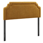 Modway Magnolia Upholstered Fabric Queen Size Headboard - Copper-Woven Slub Weave Fabric Upholstery