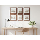 Decent Living Solid Wooden Picture Frame - 16" x 16" - Walnut Colour - 2 Pack-Bring your walls to life today.