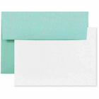 JAM Paper Blank Greeting Cards Set - A2 Size - 4.375" x 5.75" - Aqua Blue - 25 Pack-Color: Recycled Aqua Blue