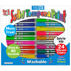 The Pencil Grip Thin Stix Solid Tempera Paint 24-Piece Set - Classic/Neon/Metallic-Kwik Stix Tempera Paint sticks take the mess out of painting while keeping all the fun!
