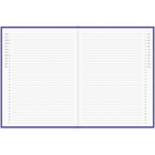 Hilroy Mahjong Large Notebook - 8.375" x 10.875" - Lined - 80 Sheets - Purple-Casebound