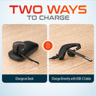 Delton 95X Wireless Noise Canceling Bluetooth Computer Headset - MS Teams - Black-Contoured design ensures a comfortable fit, adapting to the unique shape of the user's head and ears for prolonged wear without discomfort.
