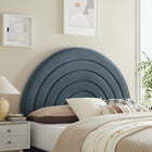Modway Solana Arched Performance Velvet Full Headboard - Cadet Blue-Arch-Shaped Headboard