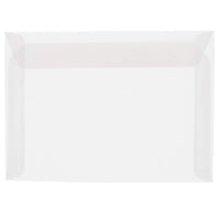 JAM Paper 8.75 x 11.5 Booklet Translucent Vellum Booklet Envelopes, Clear, 1000 Pack (2851370B)-Clear translucent