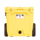RovR RollR 45 Quart Wheeled Hard Cooler with Telescopic Handle - Sunny Side-Patented AnchR Pin System lets you attach essential accessories like the LandR Bin, Prep Board, Double Cup HoldR, Stash Bag, and DeckR Series (not included)