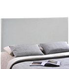 Modway Region Upholstered Fabric King Headboard - Sky Grey-Particleboard with solid wood poles