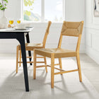Modway Bodie Wood Dining Chair - Natural-No Assembly Required