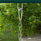 Outsunny 4 in 1 Swing Set for Backyard Outdoor - Yellow-Includes ground stakes to keep it secure to the ground 