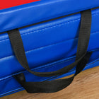 Soozier Folding Gymnastics Tumbling Mat - Exercise Mat with Carrying Handles for Yoga - MMA - Martial Arts - 4' W x 10' L x 2" D-PU cover is sealed by zipper 