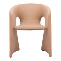 Zuo Rosyth Dining Chair - Tan-Comfy and durable polyester fabric