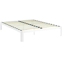 Modway Corinne Full Bed Frame - White-Modern Platform Bed Frame