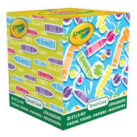 Crayola - Cube Tissue Box - 85 Count-Lightweight packaging allows the cube to be moved easily between rooms or workspaces