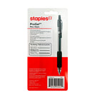 Staples ProGel Retractable Gel Pen - Medium Point - 0.7 mm - Black Ink - 4 Pack-Ultra smooth, quick-dry ink prevents skipping and smudging