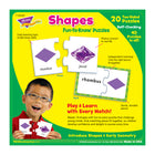 TREND Shapes Fun-to-Know Puzzles -Durable, 3" x 3" pieces. Sturdy storage box. Photos for real-life learning.