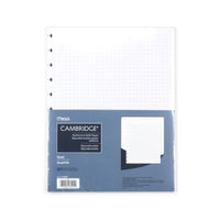 Cambridge Disc Refill Paper - Graph - Large - 50  Sheets-Repositionable  quad ruled refill pages for large disc notebooks