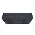 Manhattan Comfort Jodie 64.6" Mid-Century Modern Sideboard - Charcoal Grey-Home Assembly Required. All Hardware Included