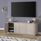 Hudson&Canal Canton TV Stand for TV's up to 75" - Alder White-Product Dimensions: 15" L x 68" W x 24" H