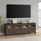 Hudson&Canal Holbrook TV Stand for TV's up to 75" - Alder Brown-Features easy assembly