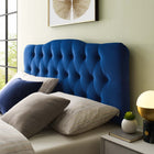 Modway Annabel Diamond Tufted Performance Velvet Queen Headboard - Navy-Elegant Diamond Tufted Buttons
