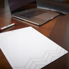 Quartet Glass Dry Erase Desk Memo Pad - 8" x 10"-STYLISH DESIGN: Elevate your organization game with the frameless design that exudes a modern, upscale look. The trendy design at the bottom ensures this glass memo pad blends seamlessly with any décor.