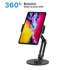 MyBat 360° Swivel Phone & Tablet Stand - Adjustable - Universal Holder-Universal Compatibility - Comes with cradles suitable for all smartphones and tablets