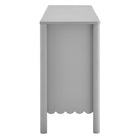 Modway Emmeline 66" 4-Door Scalloped Sideboard Cabinet - Light Grey-Assembly Required