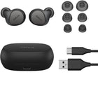 Jabra Elite 7 In-Ear Pro True Wireless Noise Canceling Titanium Black Headphones-Construction: EarGel design, varying the thickness of the outer gel for each size